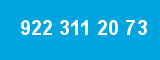 922 311 20 73 922 311 20 73